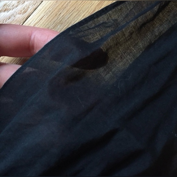 ISO (size 10 or 12) Banana Republic flowy cotton black tie v-neck dress - Picture 3 of 4